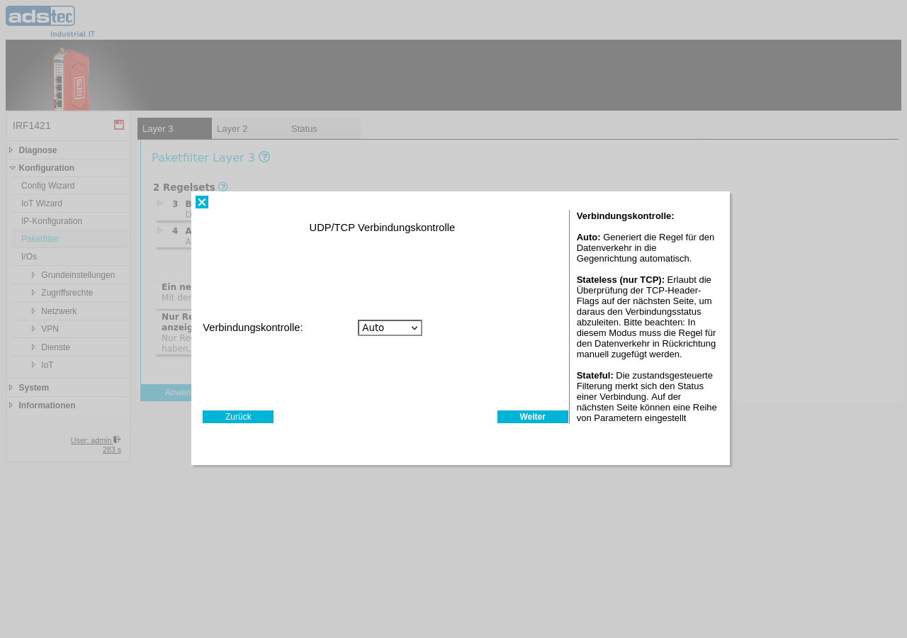Assistent — Verbindungskontrolle (Auto)
