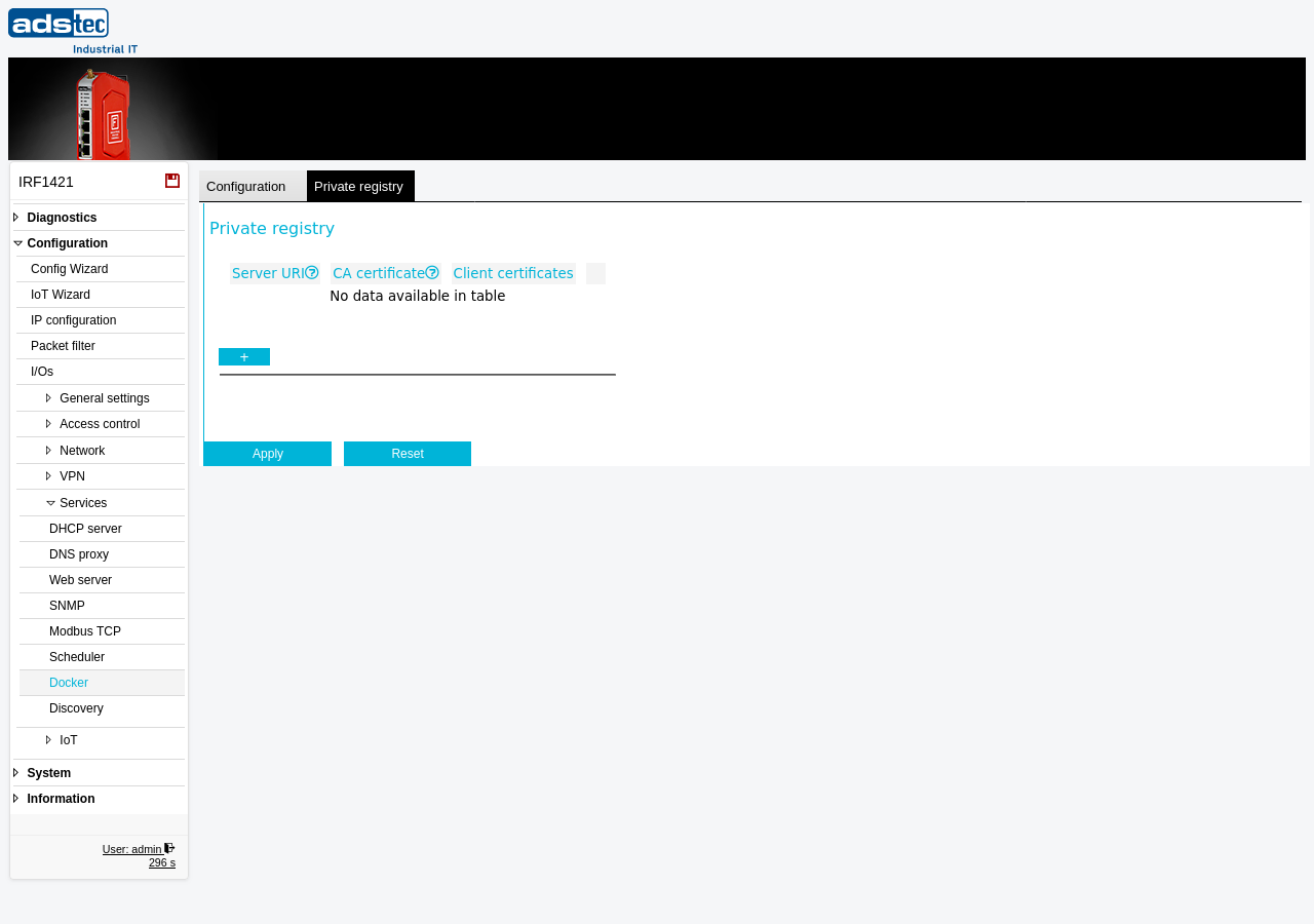 Private registry