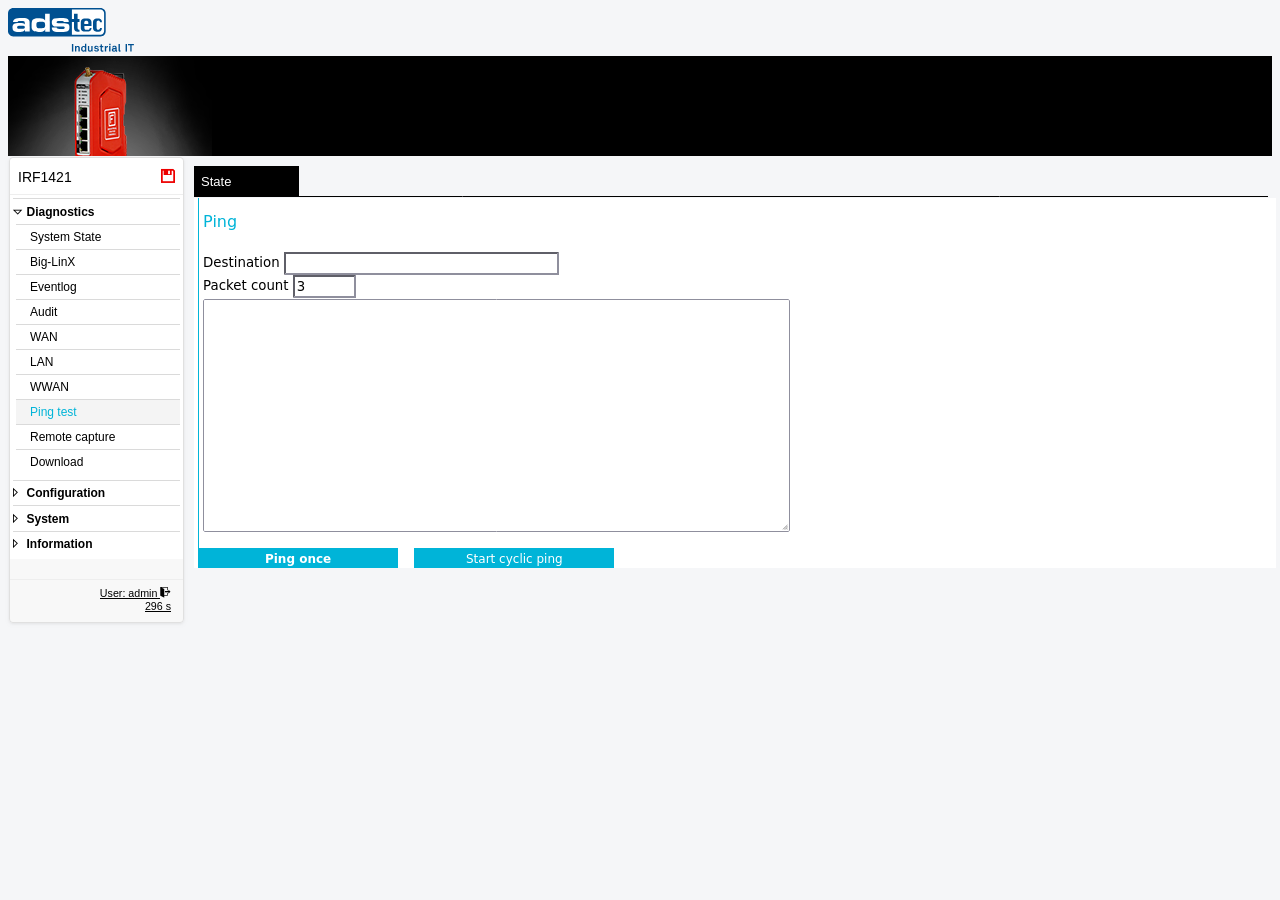 Ping test